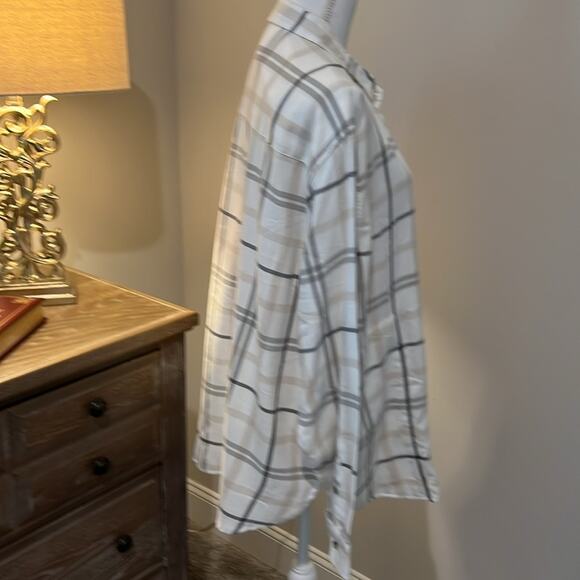 NWT Jachs Girlfriend Ladies Flannel Button Plaid Shirt Size XXL 2X Plus Size‎ - Picture 13 of 16